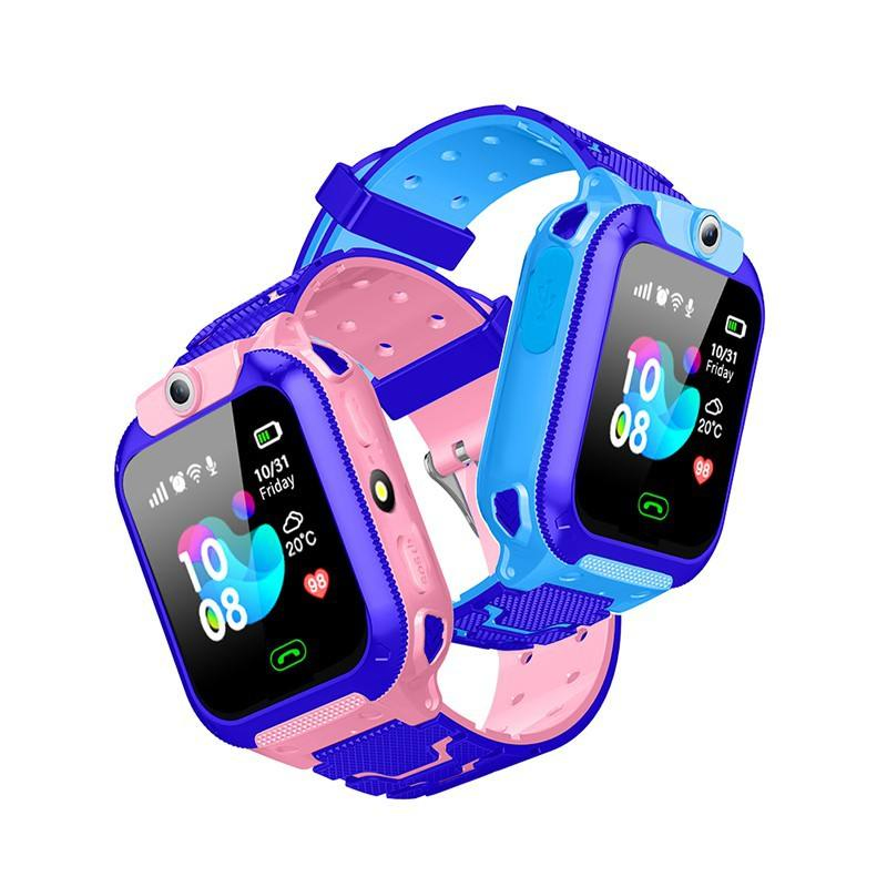 Hot Selling 1.44"TFT 2g S0s Button with Camera 400mAh Q12 Kids Smart Watch Ultra SIM Card