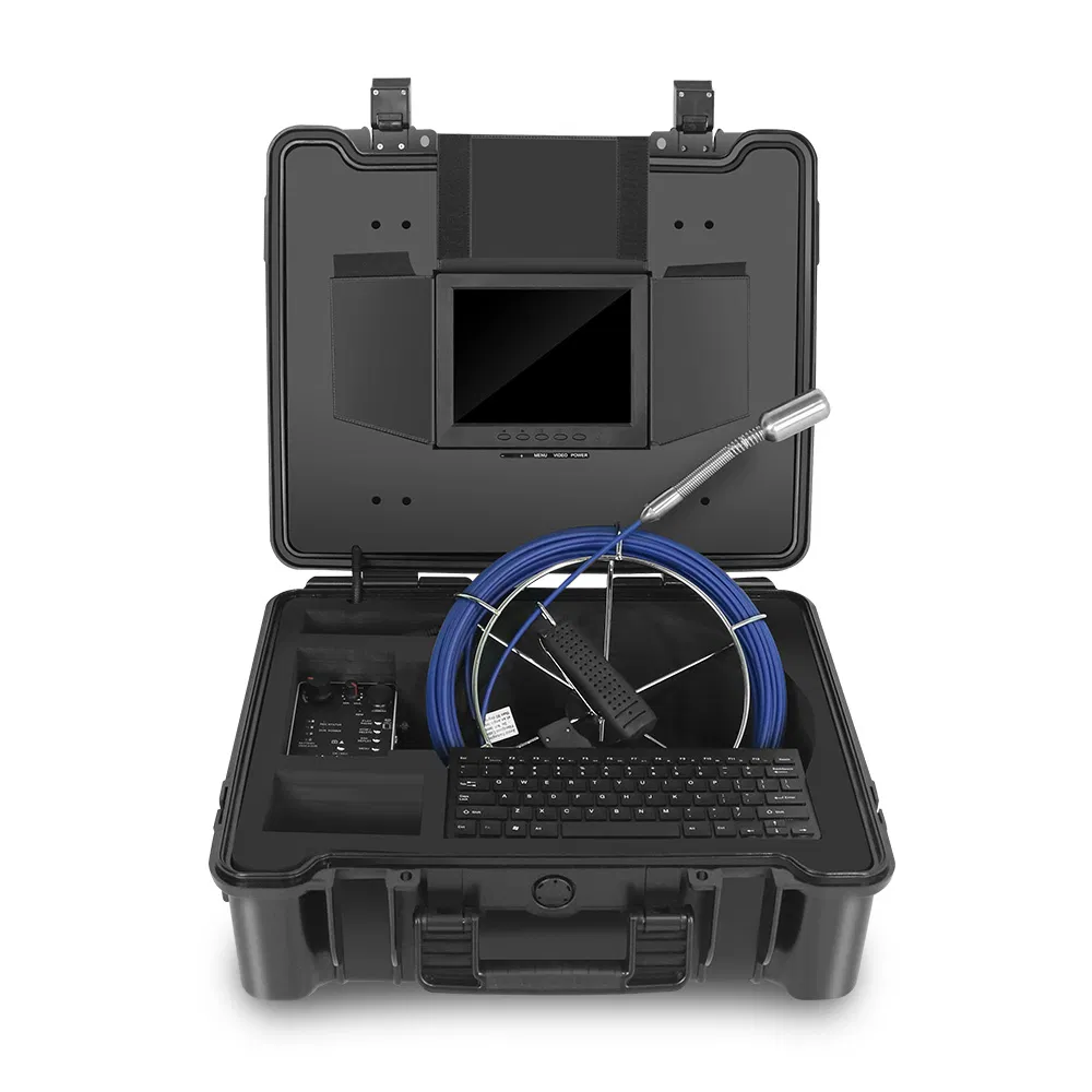 Portable Sewer Drain Pipe Inspection Snake CCTV Endoscope Camera with Self Leveling