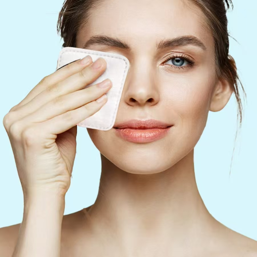 100% Cotton Disposable Makeup Remover Pad for Skin 100PCS/Bag