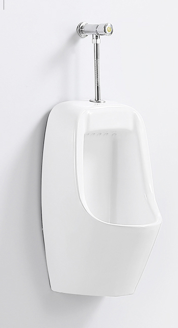 Chaozhou Ceramic Sanitary Ware White Bathroom Wc Toilet Sink Urinal P-Trap Wall Standing Urinal for Men Urinals with Hand Press Flusher