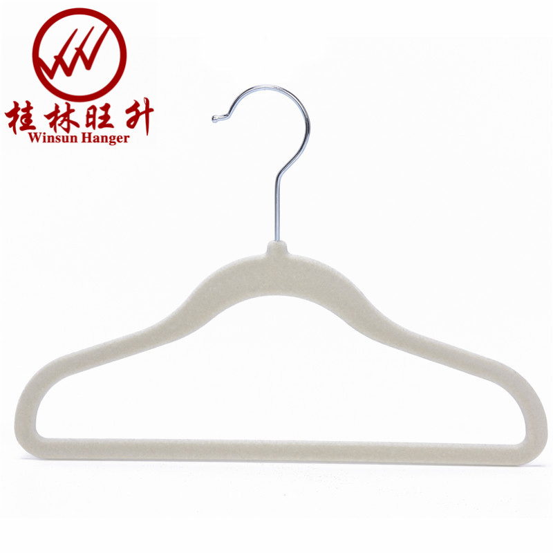 Wholesales Cheap Hangers Custom High Quality Colored Velvet Clothes Hanger with Notches