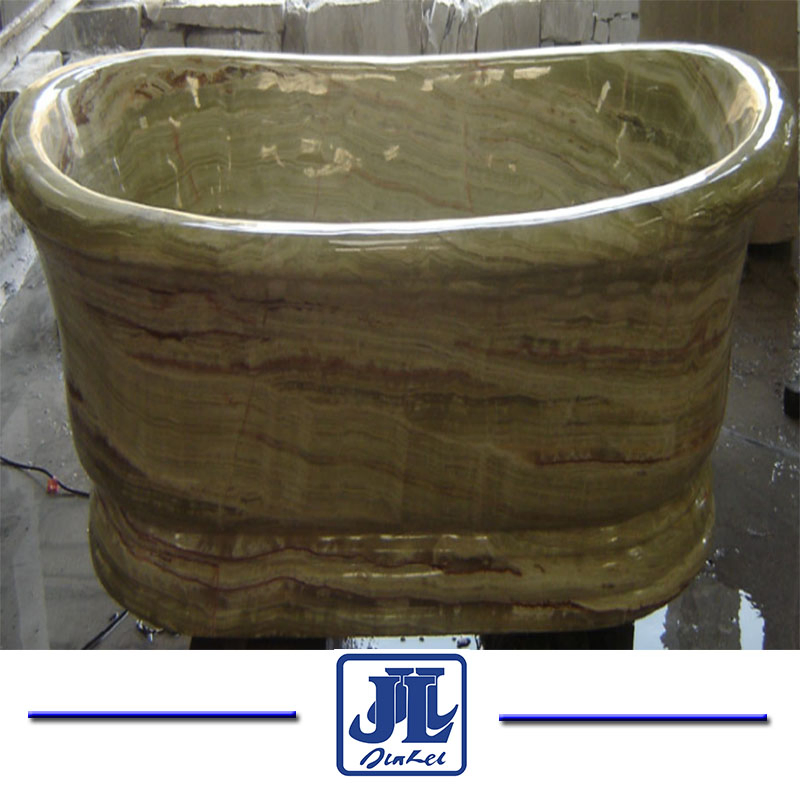 Blue Limestone Bath Tub for Bathroom or Shower Room