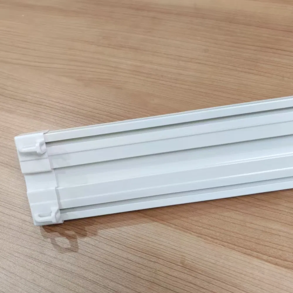 Plastic Curtain Track Double and Triple Track with Accessories End Cup