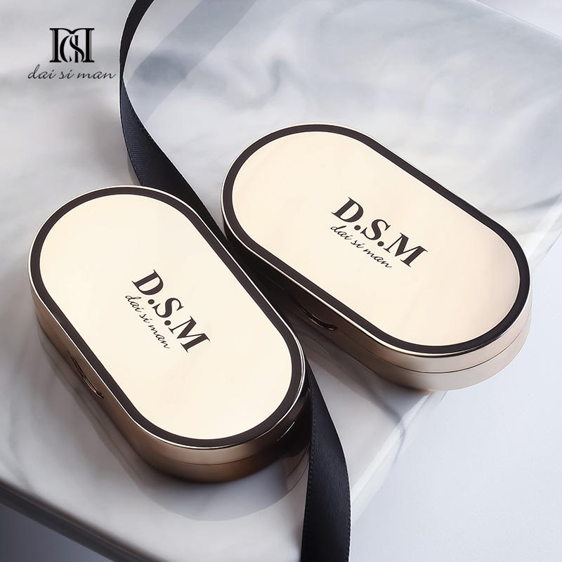 Dsm 2 Colors Black Shaping Eyebrow Pencil Powder with Brush Set
