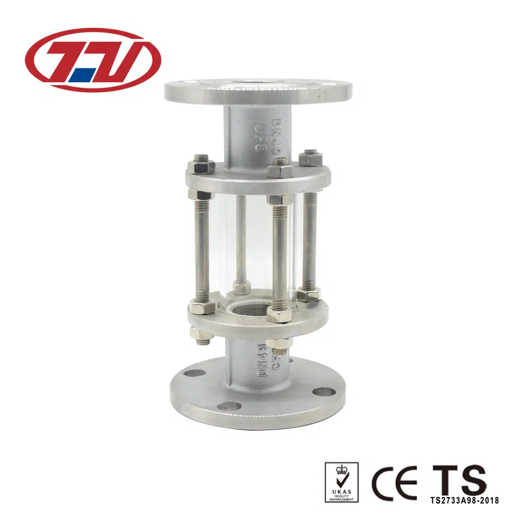 Stainless Steel Tubular Cross Type Corrosion Resistant Flange Sight Glass
