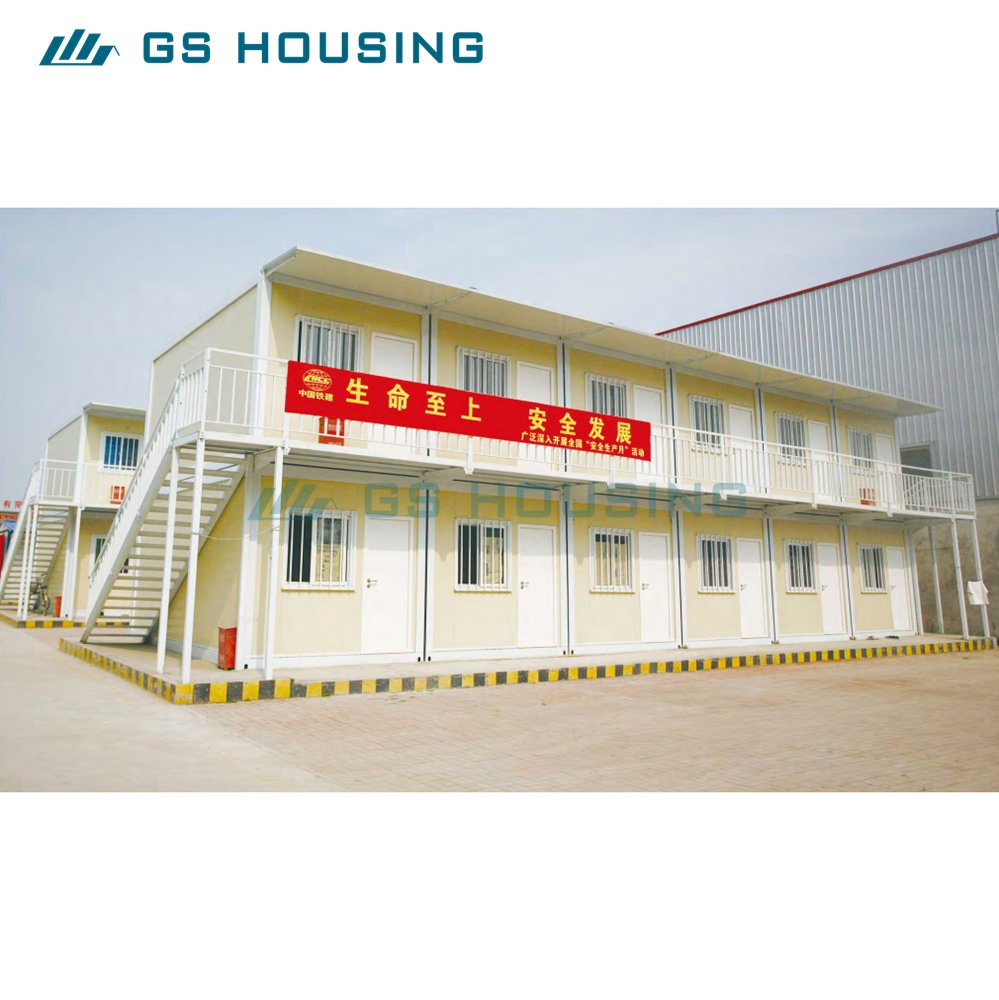 Factory Customized 2 Layer Flat Pack Container for Temporary Guard Station Capsule Container House Portable Prefab House Mobile Home