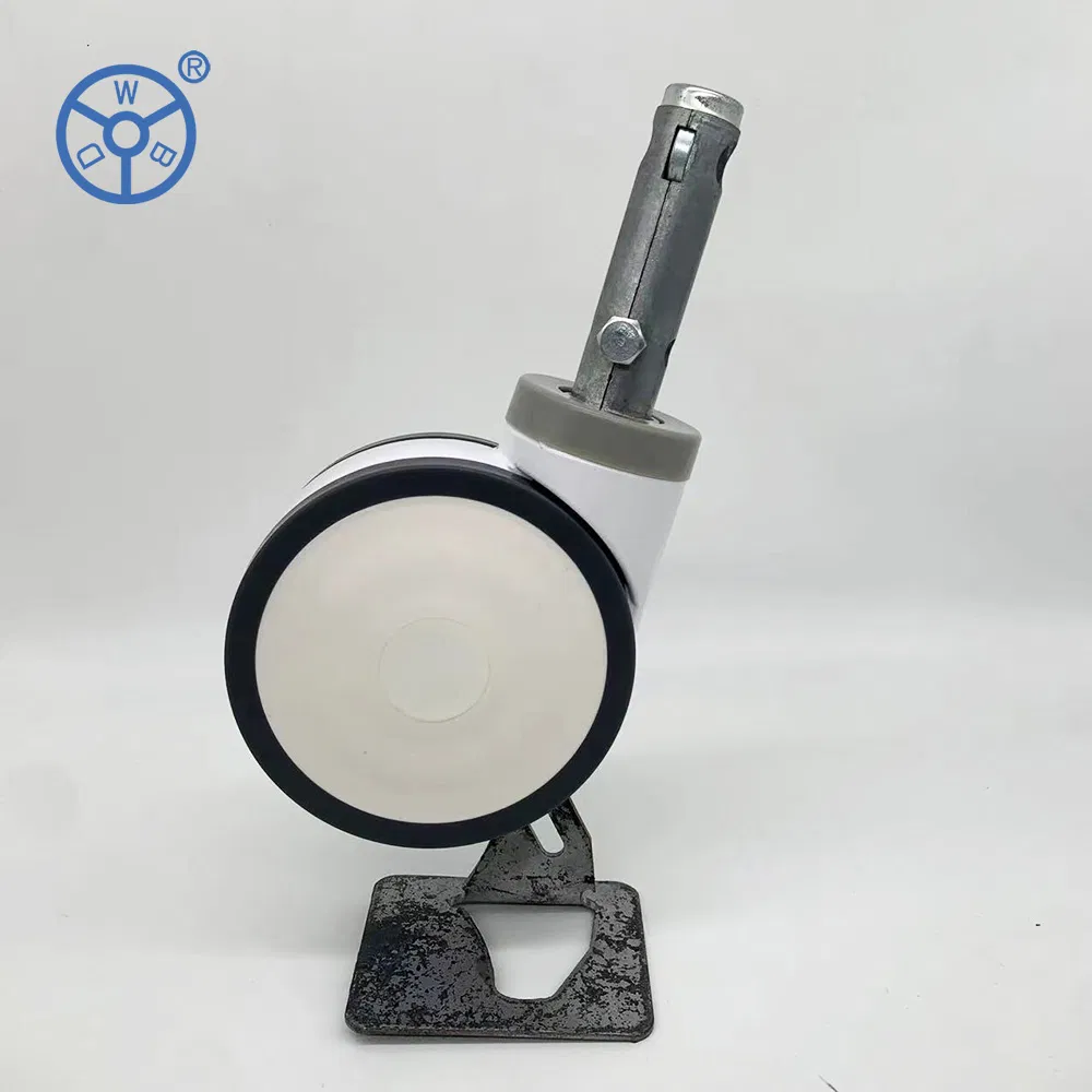 Ylcaster 130*66mm Medical Central Lock Swivel Caster Wheel for Hospital Bed
