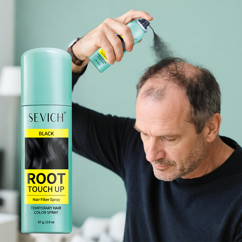 Professional Root Touch Cover up Premium 57g Hair Building Fiber Spray for Thinning Hair Concealer