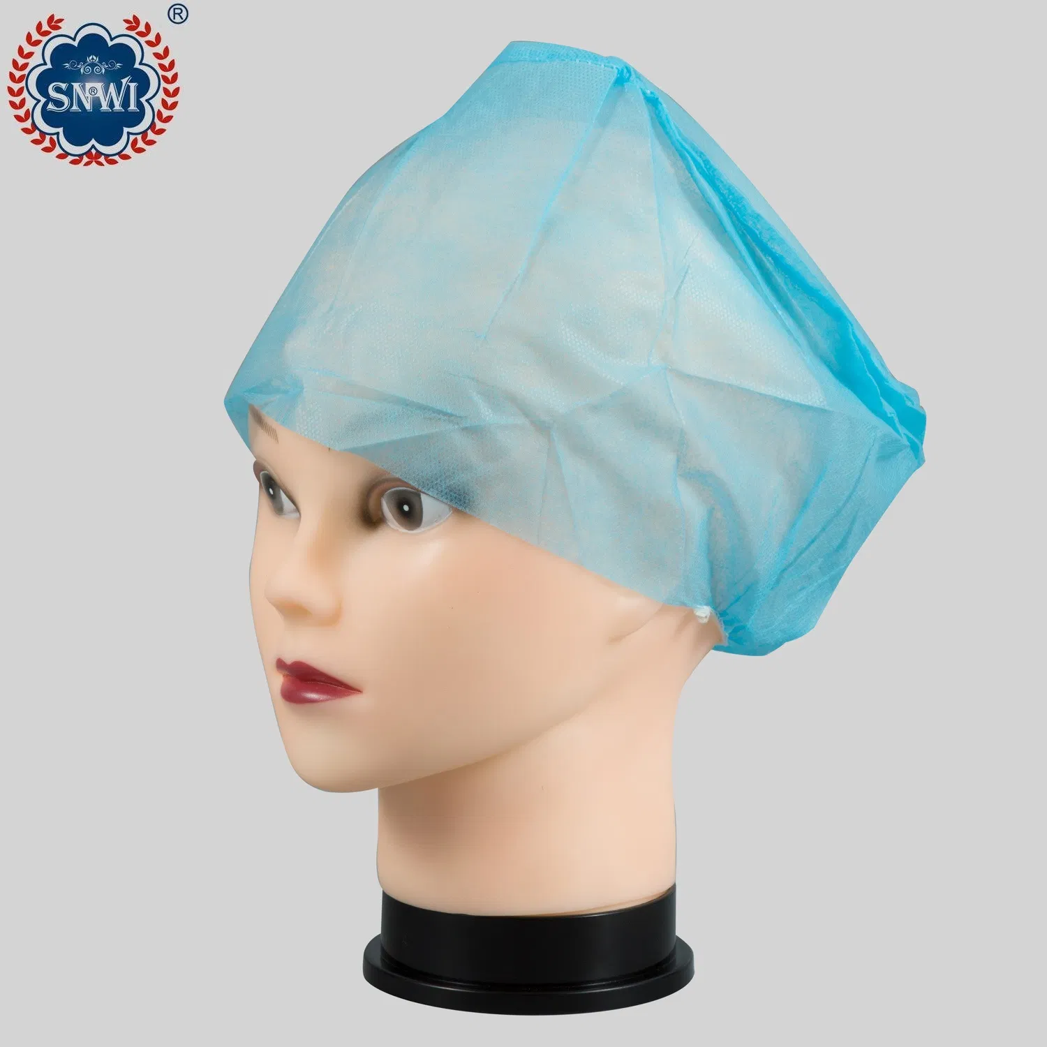 CE Disposable Nonwoven Strip Bouffant Head Cover Hair Net Nurse Mop Cap