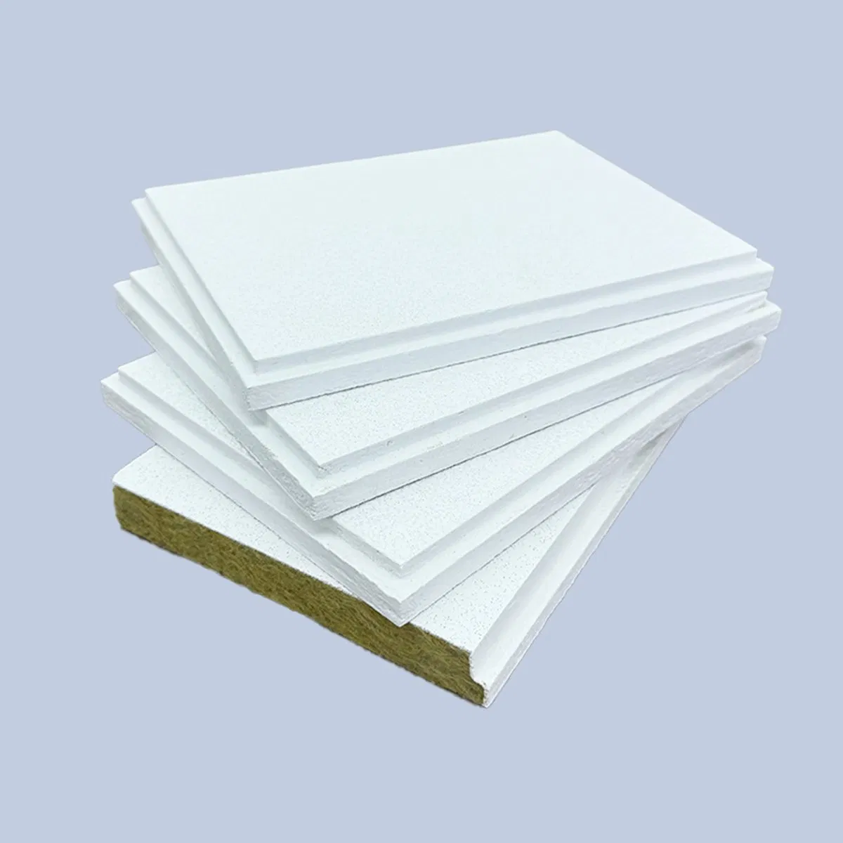 Factory Supply Fireproof Soundproof Rockwool Acoustic Insulation Ceiling Board for School/Hospital/Office Ceiling Project