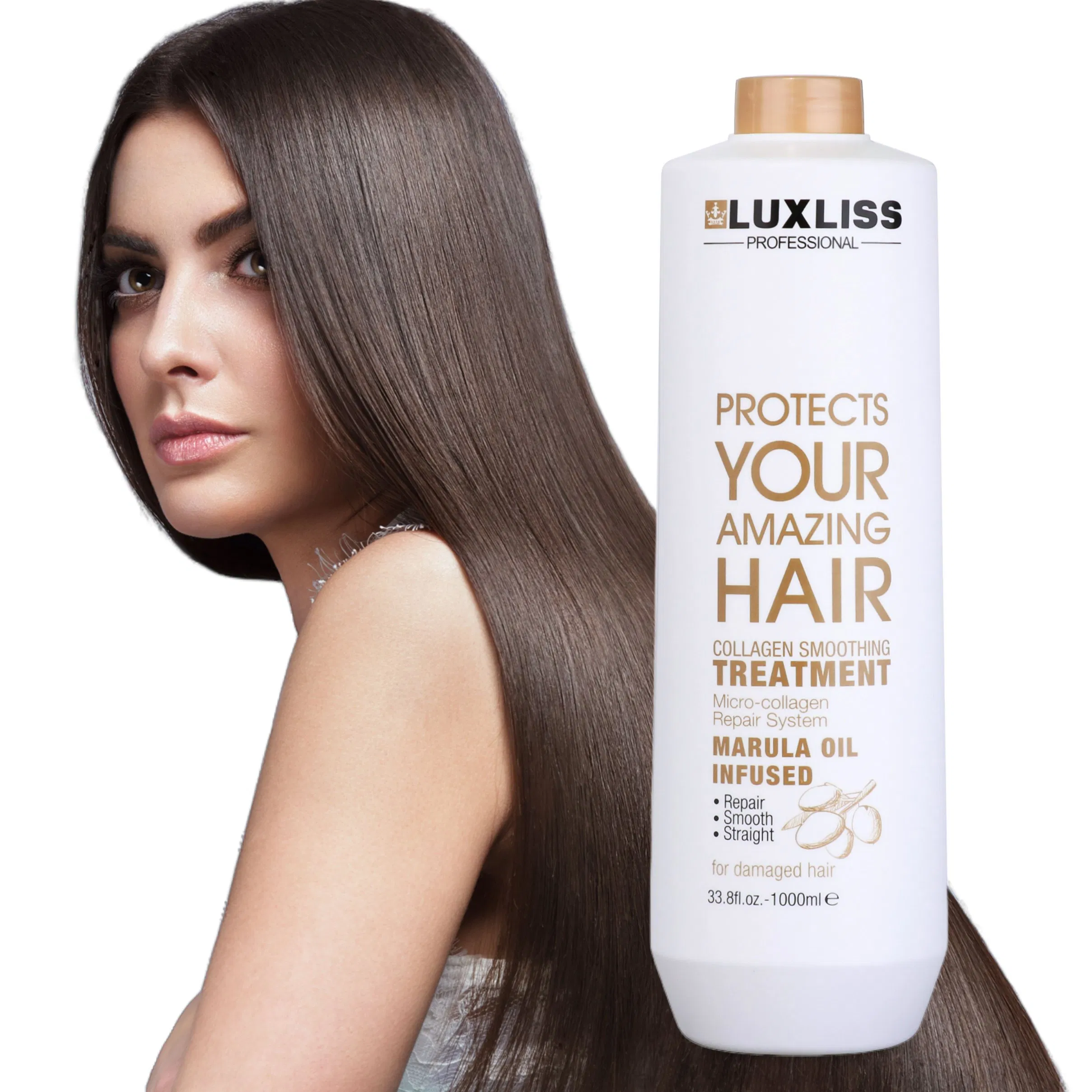 Luxliss OEM ODM Collagen Hair Treatment Smoothing Straightening Cream Hair Salon Products