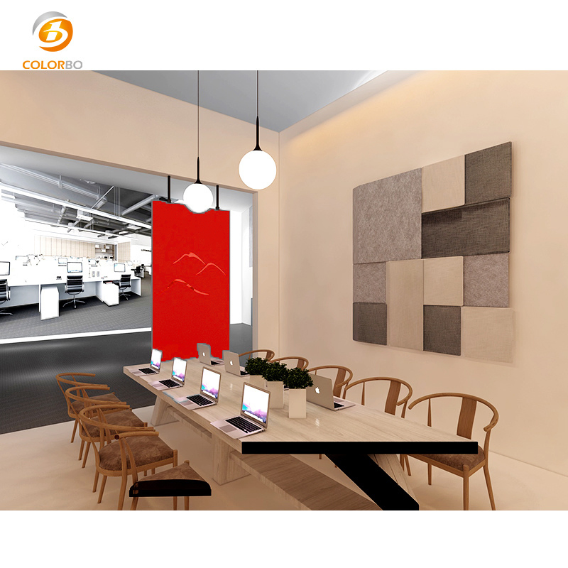 E0 Partition Customized PET Panel Divider Hanging Screen with Good Service