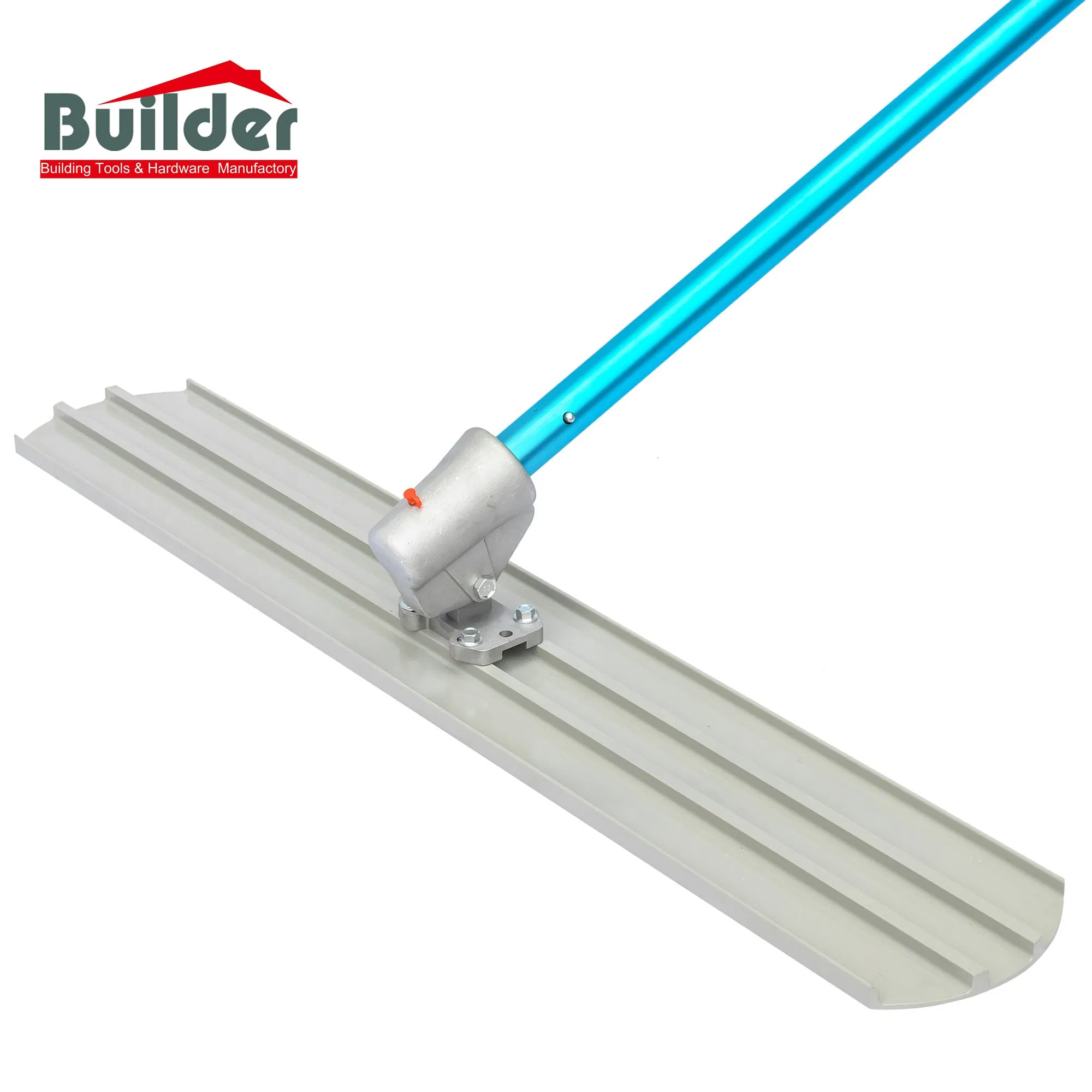 36/48/60 Inch Magnesium Bull Float with Bracket, 1-3/4"X6' Handle, Extruded Magnesium Alloy Blade, Round Blade