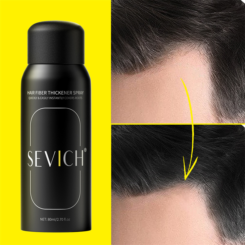 New Custom Organic Instant Strong Hold Hair Volume Fibers Root Touch up Spray