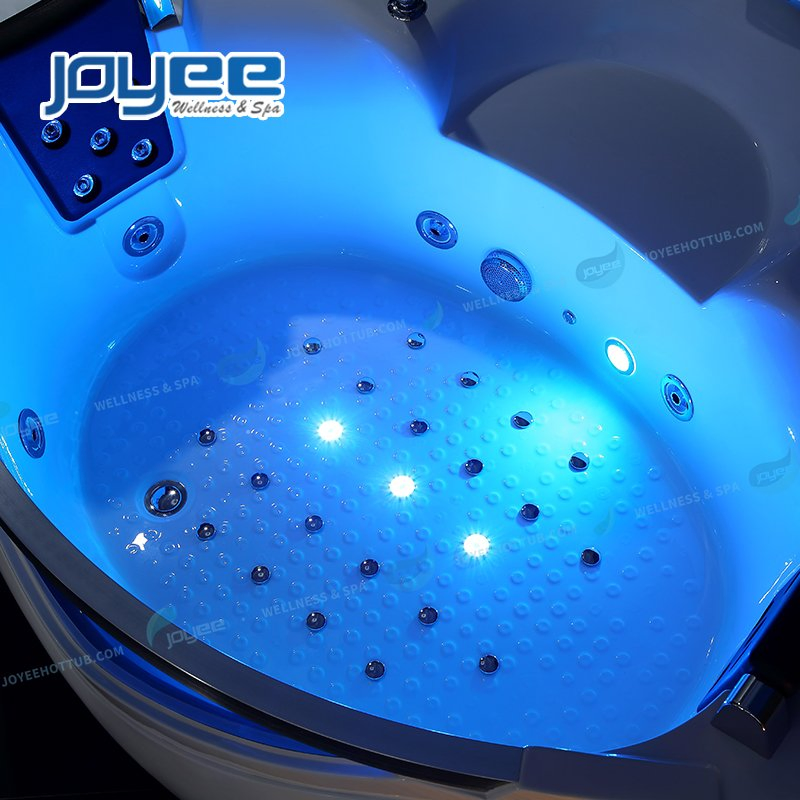 Угловая гидромассажная ванна Joyee с LED-подсветкой