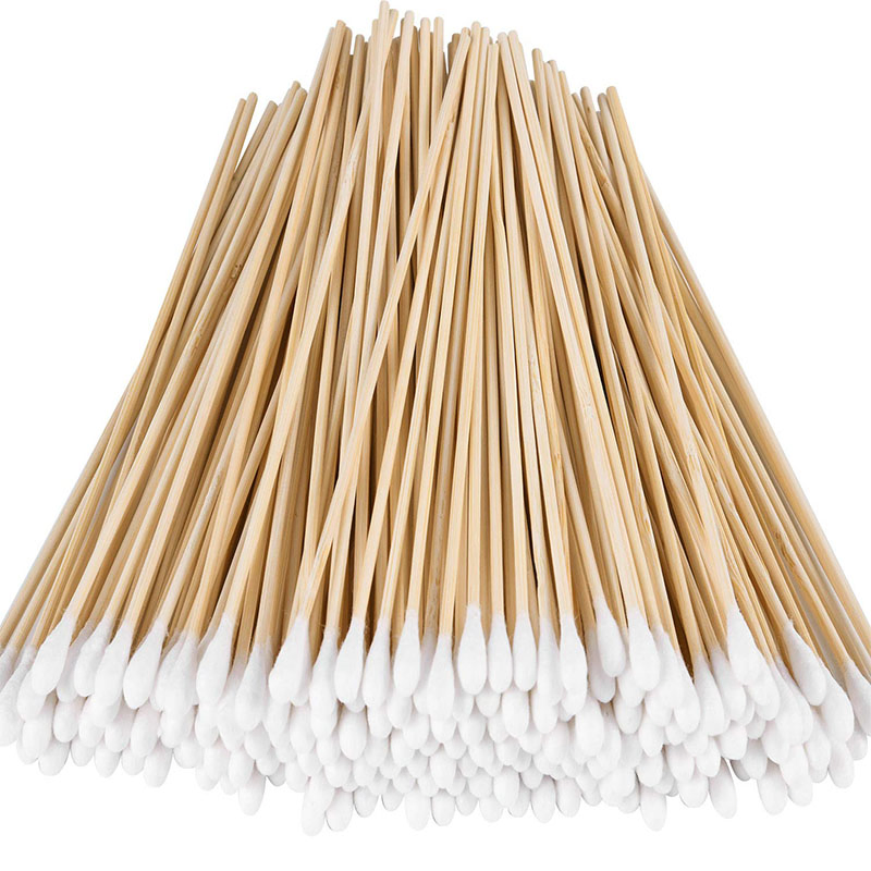 Disposable Natural Wooden Cotton Buds Swab Make up Ear Cleaning