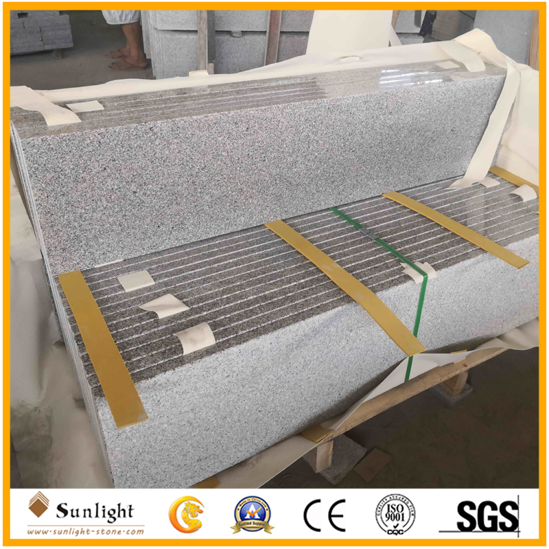 Antislip Marble/ Granite/Basalt/Quartz Stone Straight Single Step Tread Stairs for Indoor/Outside