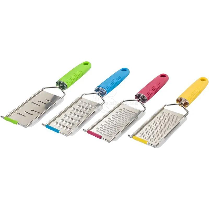 Silicone Handle and Stainless Steel Food Cutter Slicer Dicer and Vegetable Grater