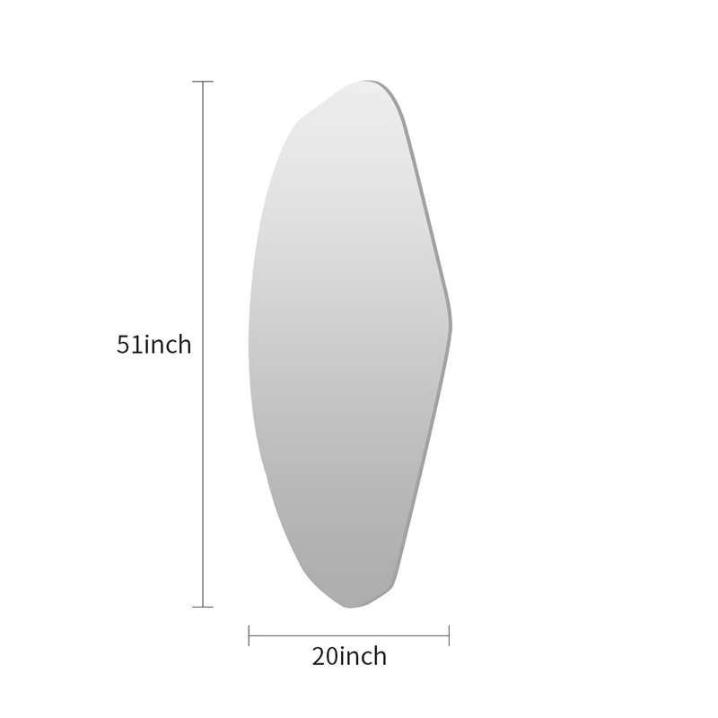 Unique Irregularly Shaped Dressing Mirror with Light for Elegant Spaces