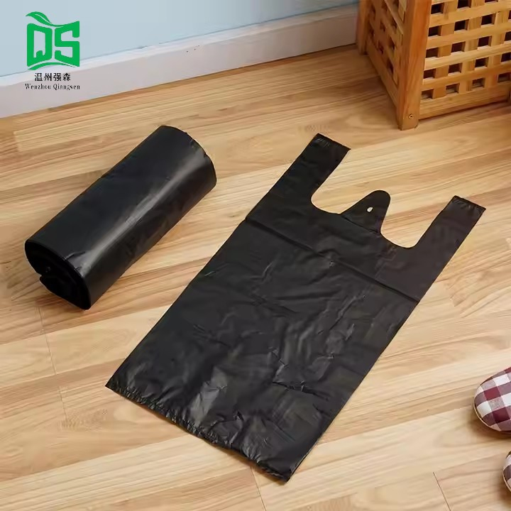 Disposable Plastic Trash Bags Black Refuse Sacks