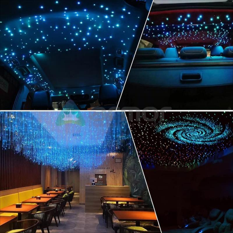 Plastic Fiber Optic Light Sky Curtain LED Twinkle Lighting Engine