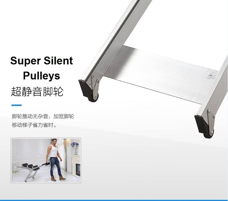 American Market Hot Sale Aluminum Safety 2 Step Ladder, Household Folding Step Ladder