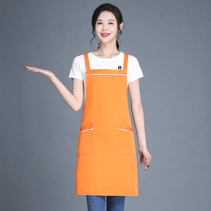 Csjd-HD1-047#360g Double-Strand Workwear Anti-Fouling Halter Apron