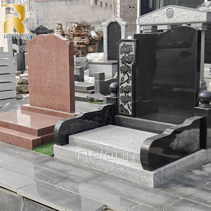 Wholesale Price Black Granite Marble Cemetery Tombstone