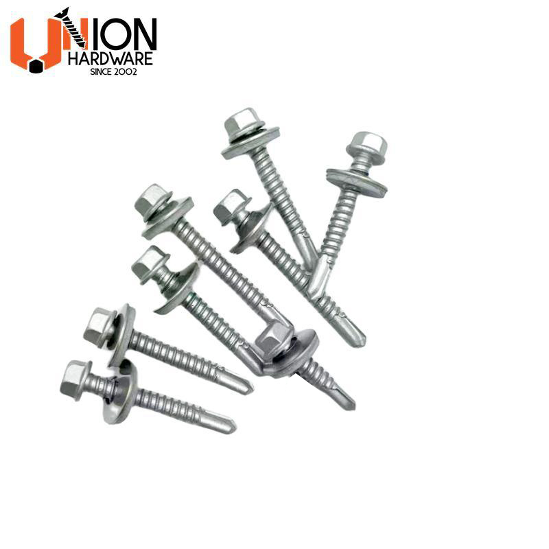 Hex Washer Cut Thread SUS304 Zinc Plated Bi-Metal Self-Drilling Screws