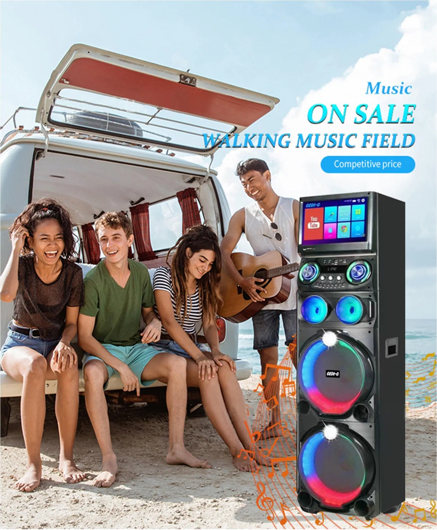Karaoke Speaker Cinema Android WiFi Bluetooth KTV