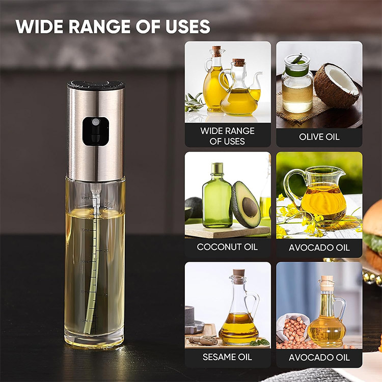 Oil Sprayer for Cooking 100ml Olive Oil Spray Bottle for Salad BBQ Kitchen Baking Roasting