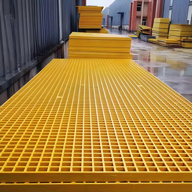 Corrosion Resistant Weather-Resistant Fiberglass Reinforced Plastic FRP Grating Grille Walkway for Chemical Plant Applications