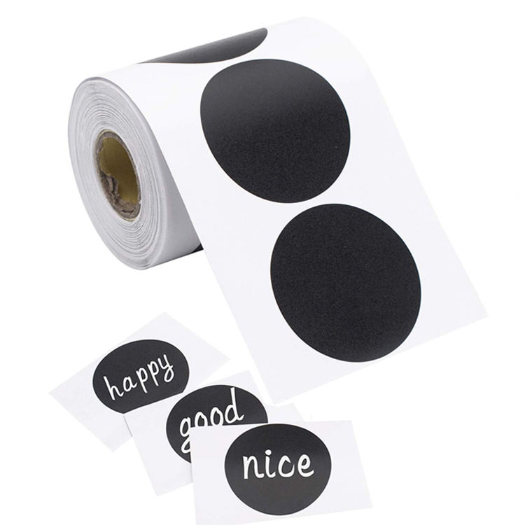 Round Opaque and Transparent Thermal Labels for Business Branding