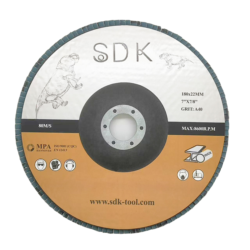 7inch 180*22mm Aluminum Oxide Material Flap Wheel for Stainless Steel