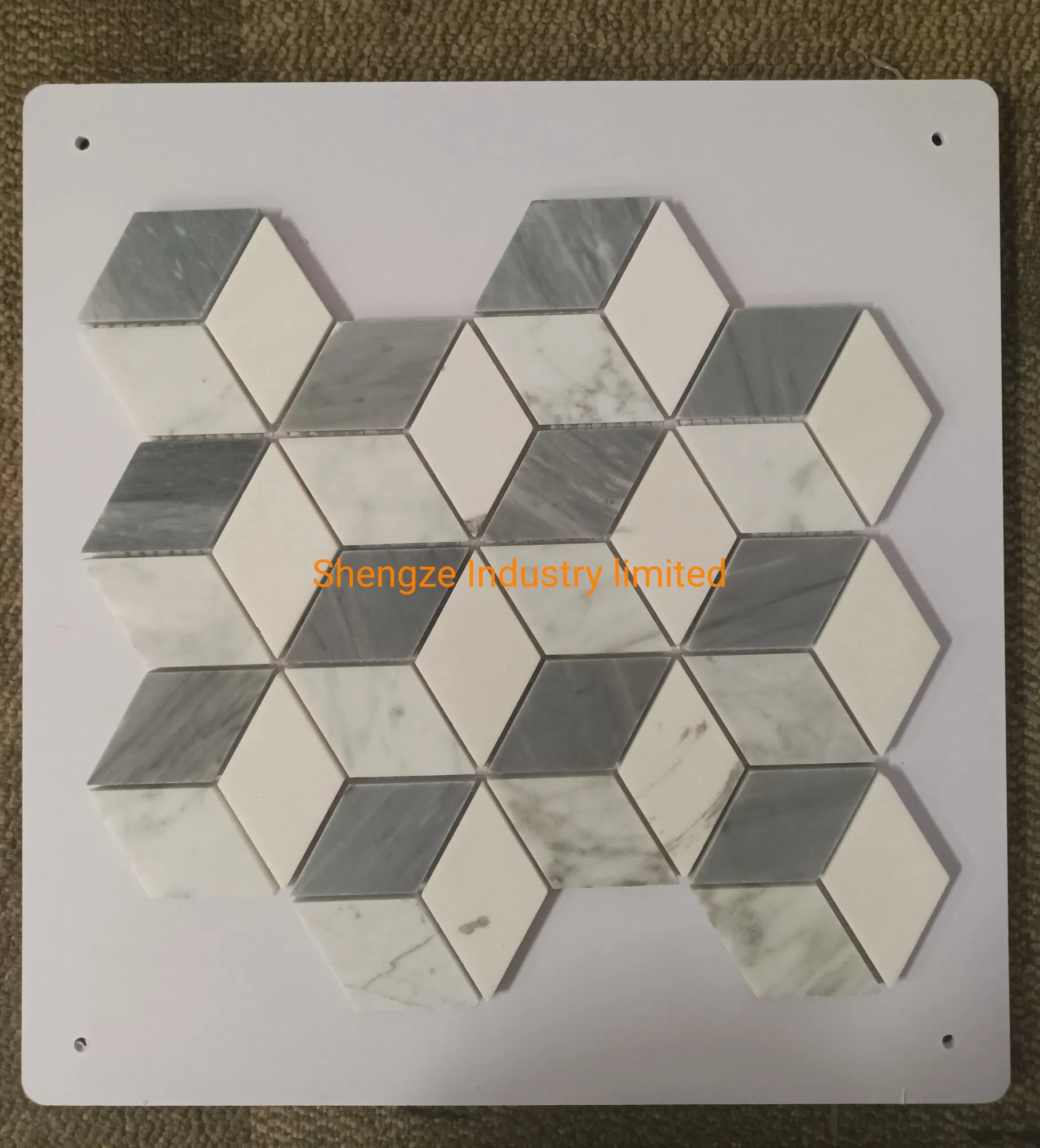Stone Marble White Mosaic Tile for Decor Kitchen Bathroom Lobby