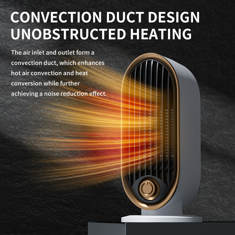 Quiet Energy-Efficient Lightweight Durable Electric Desktop Heater for Office