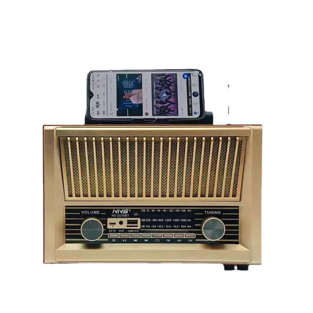 Ретро радио NS-2076BT с Bluetooth, деревянный корпус