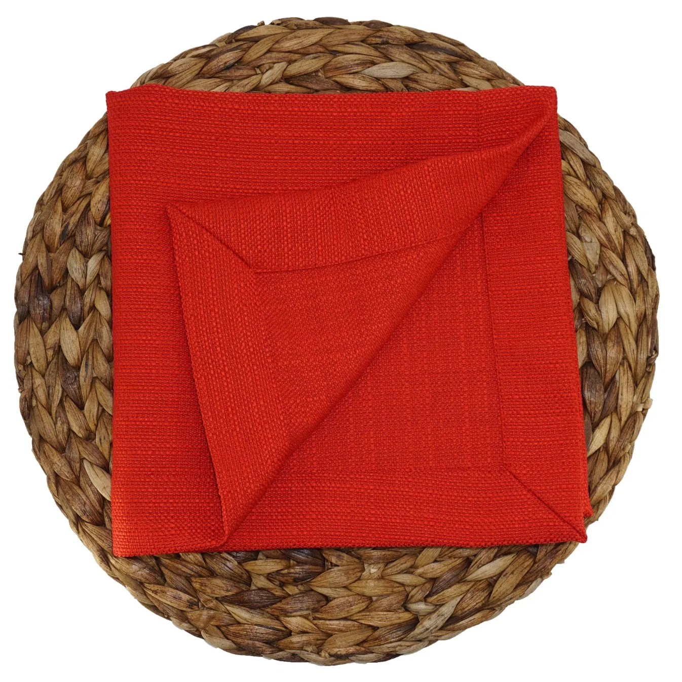 Red Versatile Oxford Texture Table Linens & Napkins - Premium Fabric for Elegant Events