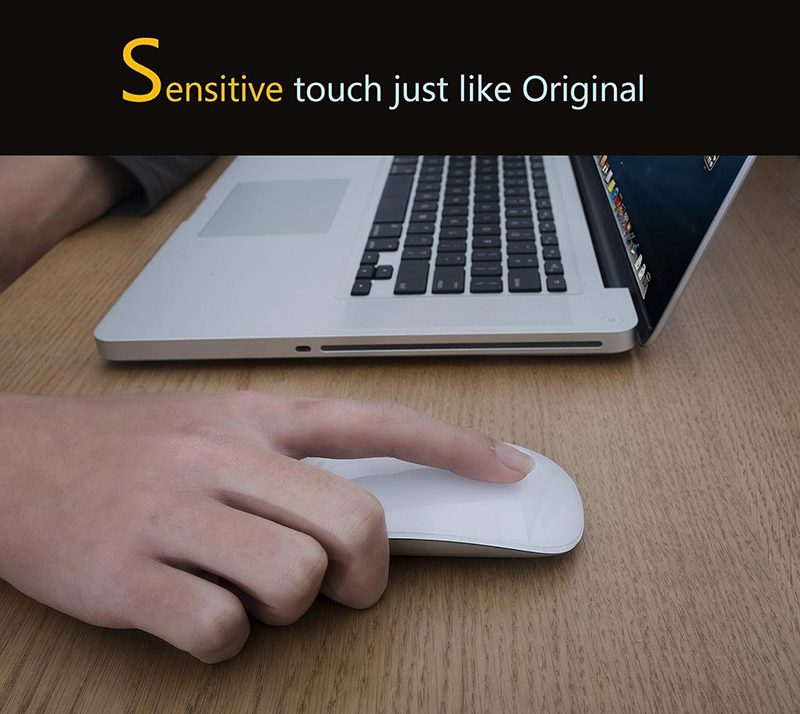 HD Trasparent Tempered Glass Screen Protector for Apple Magic Mouse 1 & 2, with 3D Curved Bending Design, Anti-Scratch, Anti-Oil, Anti-Explostion Protector