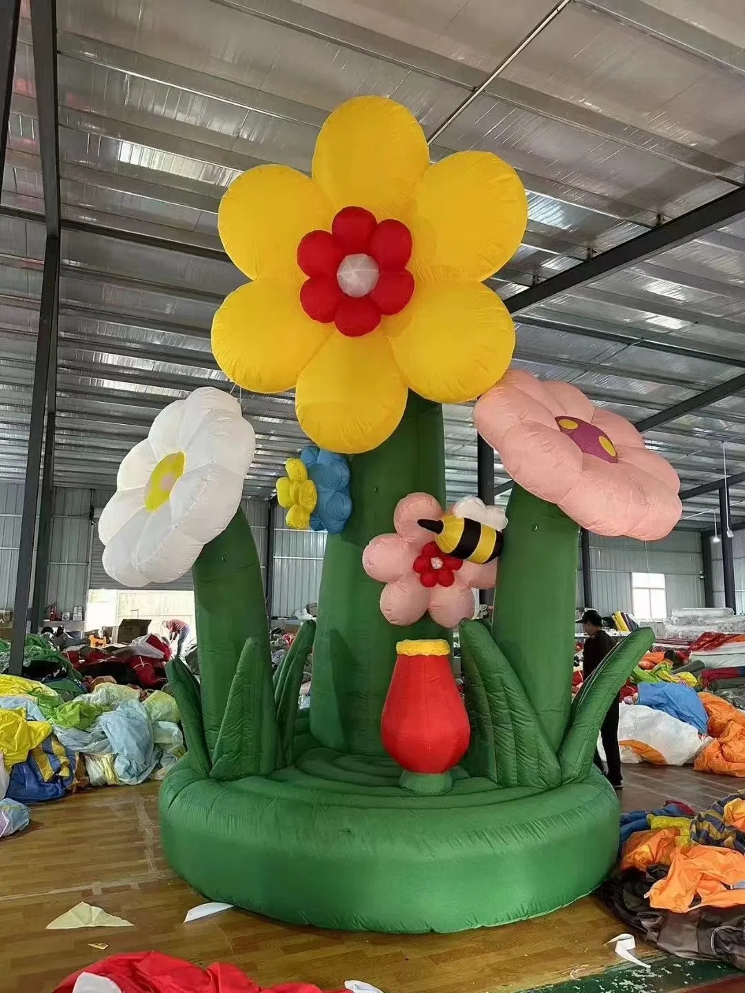 2023 New Party Decoration Giant Wedding Lighting LED Inflatable Flower