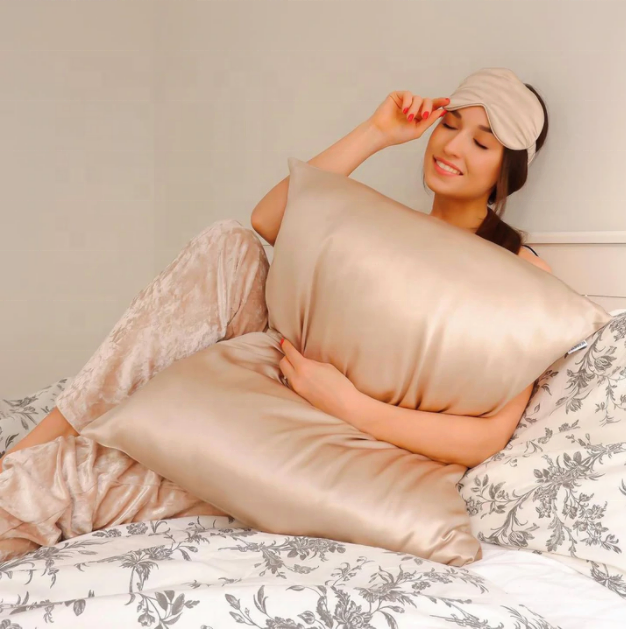 Luxury Silk Sleep Suit Mulberry Silk Pillow Case 100% Pure Mulberry Silk Eyemask Set