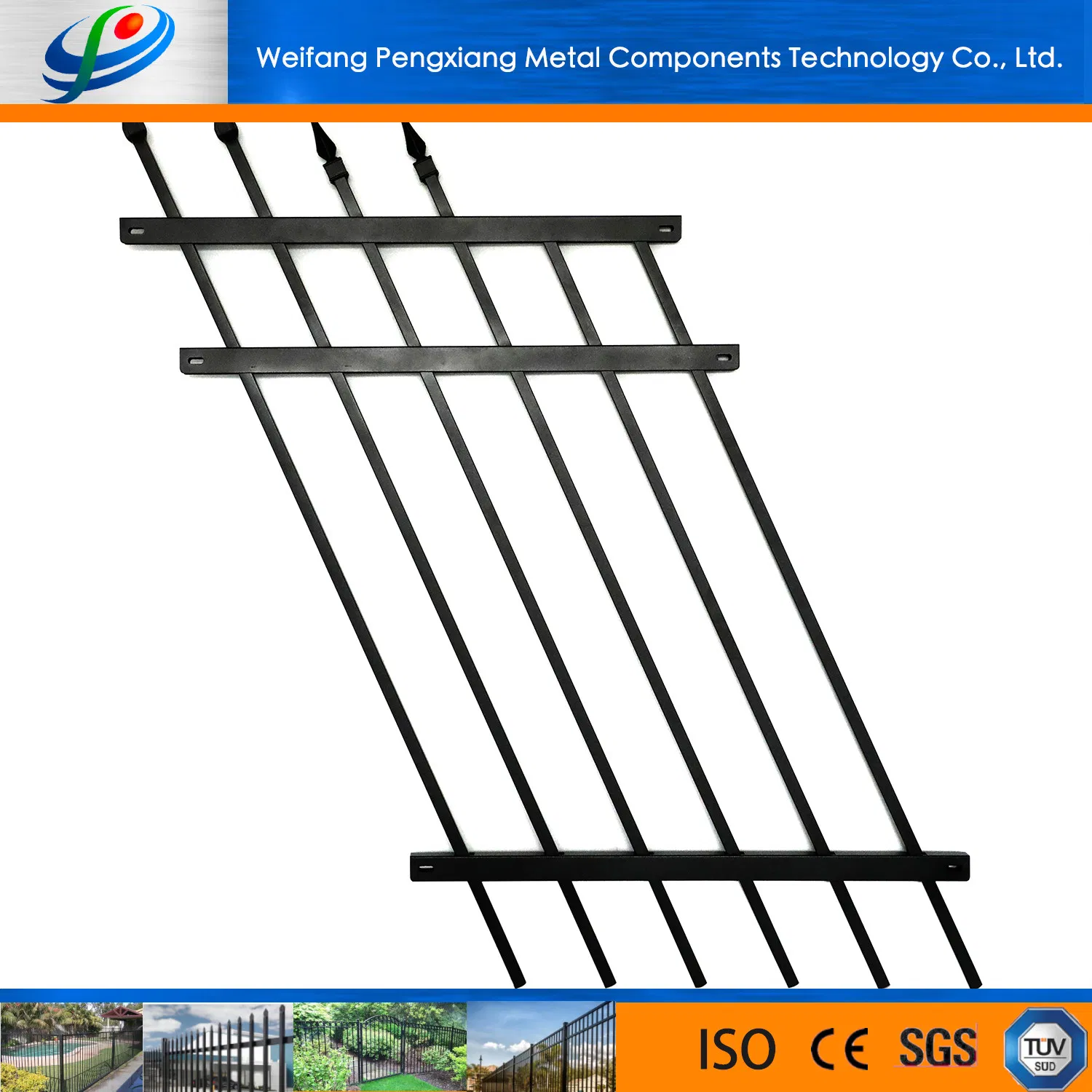 Factory Metal Stair Railing Cast Iron Design Aluminum Picket Fence