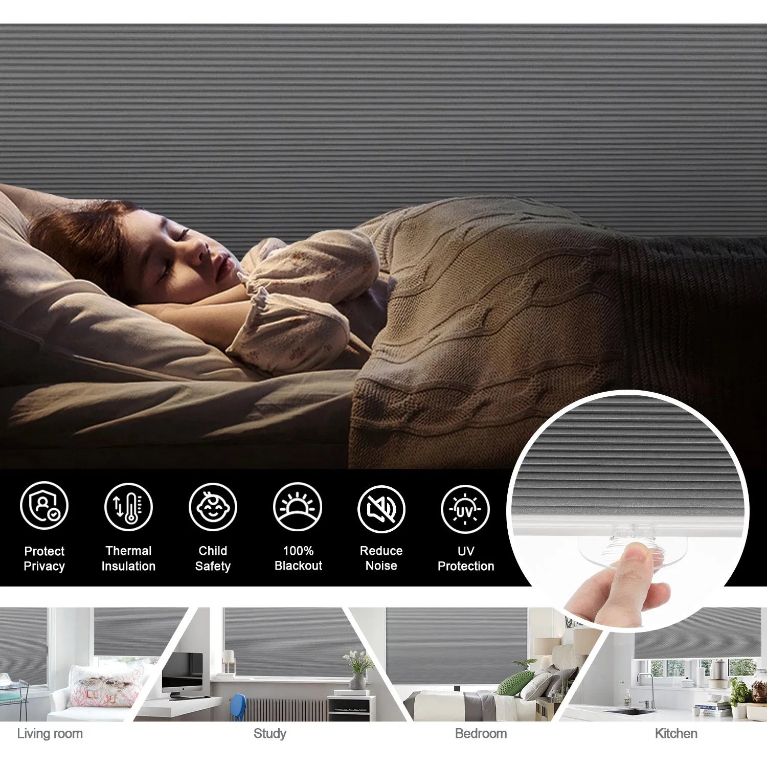 Sisheng Advanced Inexpensive Hand Control Cordless Day Night Cellular Multiple Repurchase Honeycomb Blinds Shades