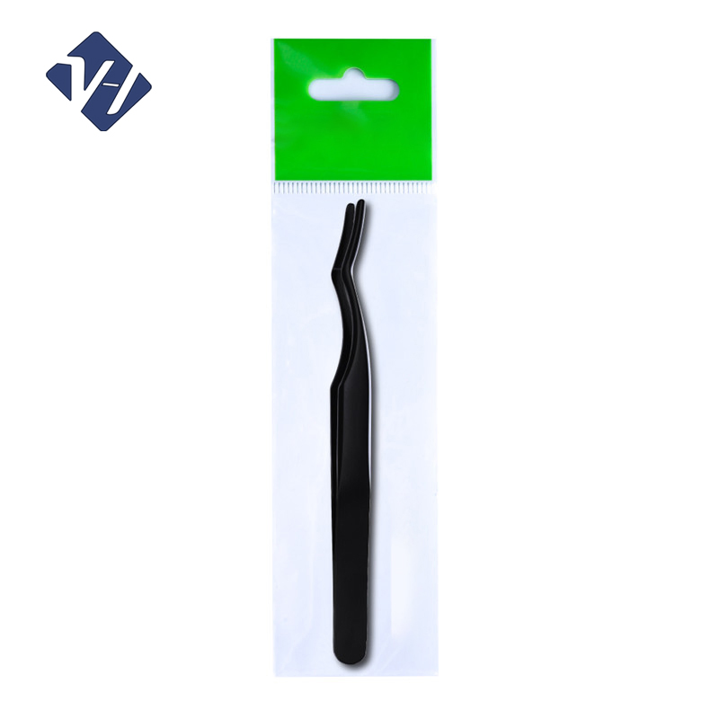 Fiber Tip Label Custom Lash Strong Thin Straight Volume Eyelash Extension Tweezers