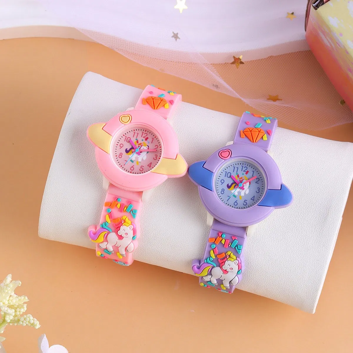 Spacecraft Unicorn Watch Pink Purple Two-Piece Set