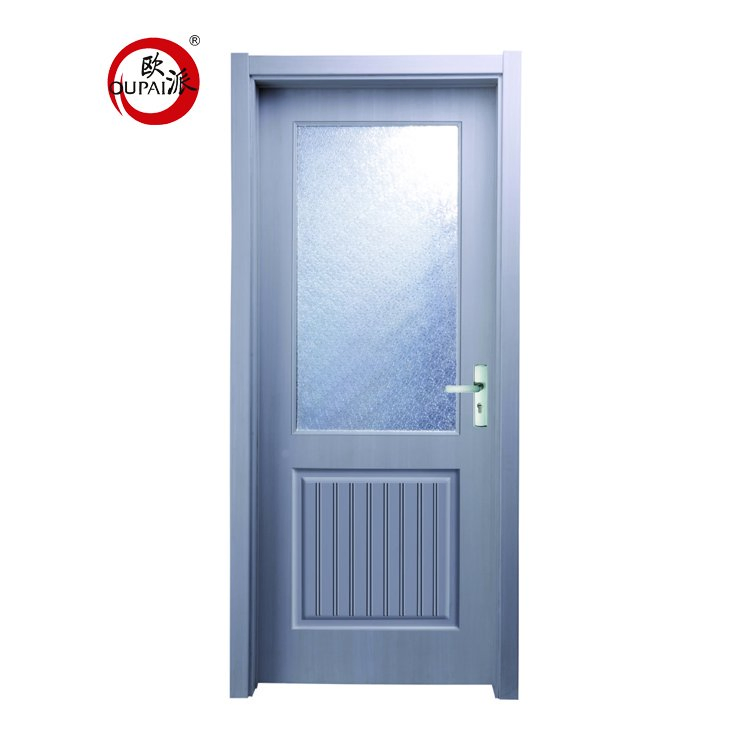 Cute Children Bubble Carved Pattern Brown Printed Interior Swing Waterproof Door