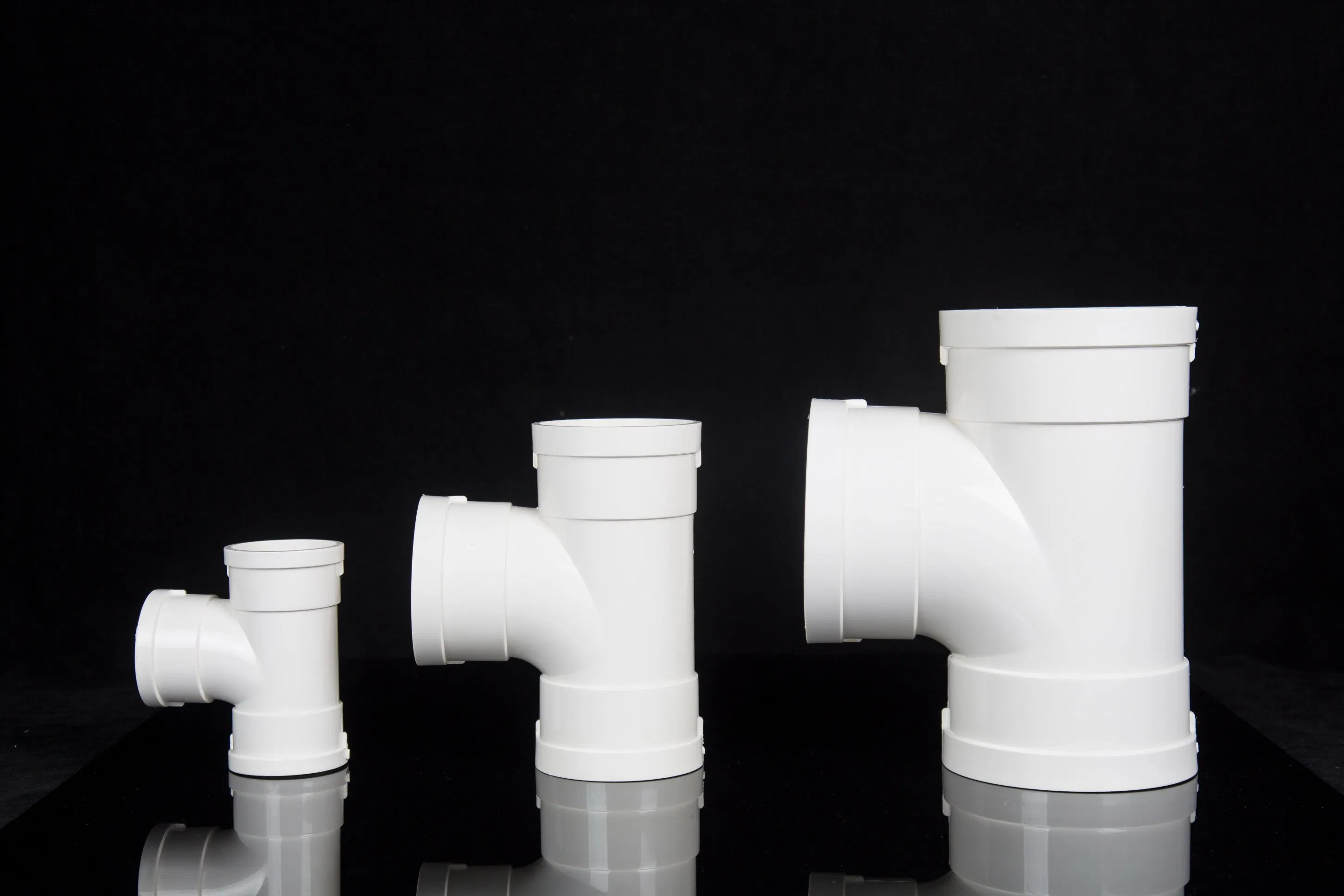 Factory Direct Wholesale Original Price PVC Tee Drainage System White Plastic Accessories