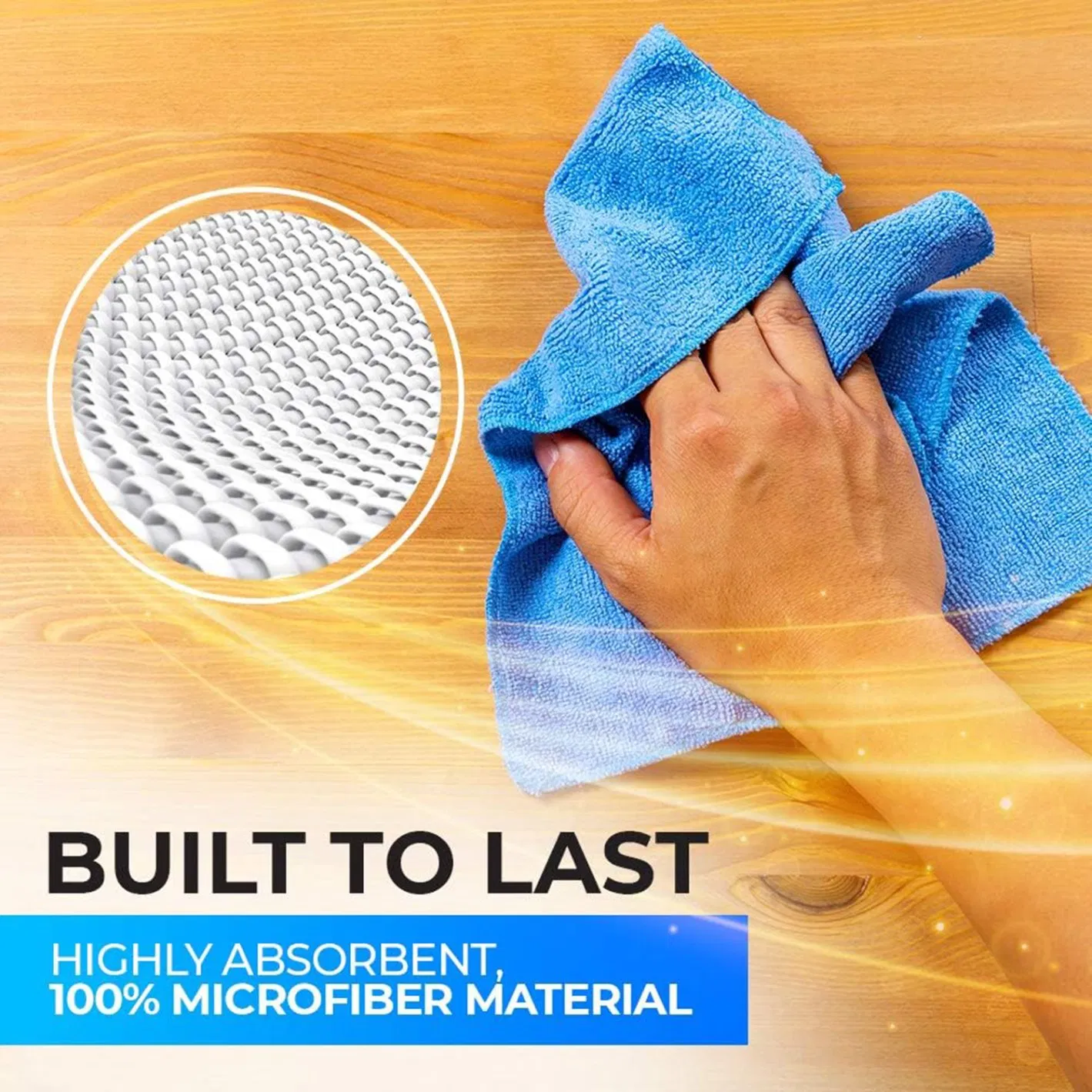 Microfiber Terry Kitchen Dish Cloths Super Soft and Absorbent