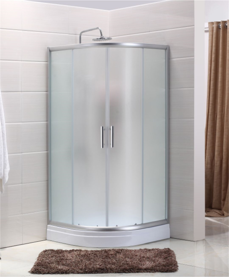 Simple Glass Door Enclosure with Mat and Fog for Toilet Bathroom Wc Shower