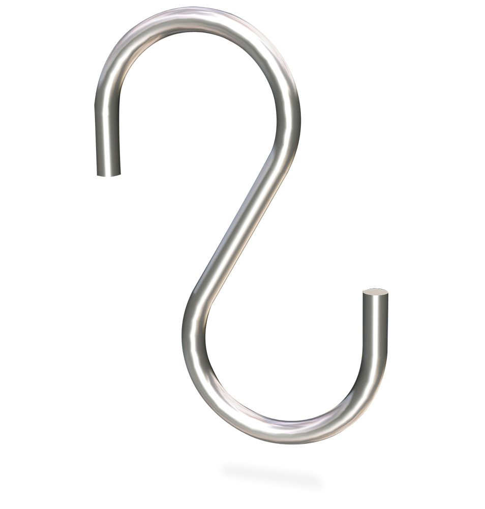 Decorative Stainless Steel Hanging S Hook Metal Hook